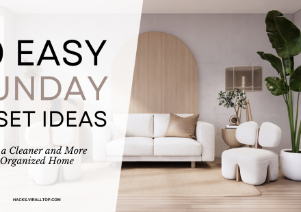 10 Easy sunday Reset Ideas